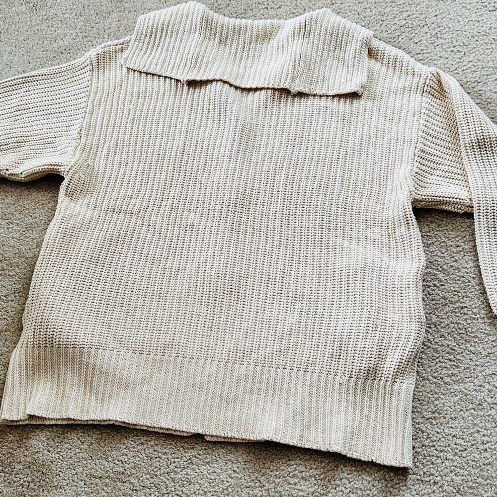 Oversized Button Front Knit Sweater - Picture 8 of 9